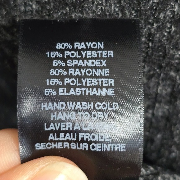 Amadi Gray Poncho‎ Top Small Cowl Neck Oversized Dolman Sleeve Soft Cozy Boho - Picture 8 of 13